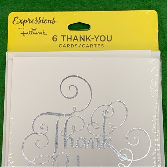 4/$14 6pk Hallmark Expressions Thank You Note Cards Blank Inside NEW SEALED - Picture 3 of 8